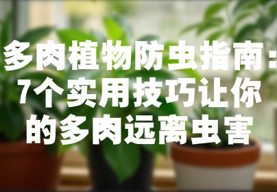 多肉植物防虫指南：7个实用技巧让你的多肉远离虫害