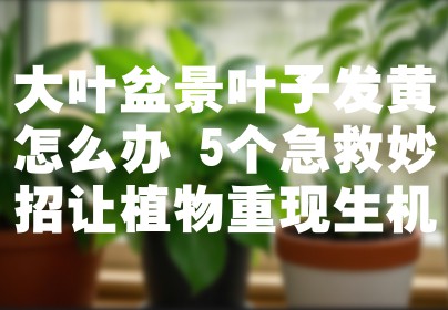 大叶盆景叶子发黄怎么办 5个急救妙招让植物重现生机