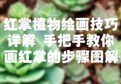 红掌植物绘画技巧详解 手把手教你画红掌的步骤图解