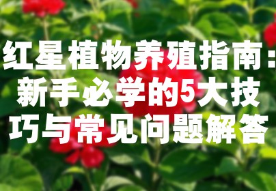 红星植物养殖指南：新手必学的5大技巧与常见问题解答