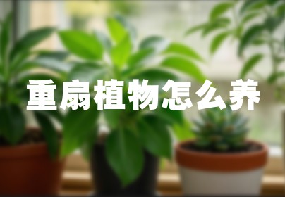 重扇植物怎么养